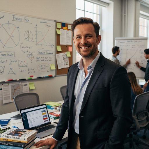 Ein Schüler verwendet einen Taschenrechner zur Berechnung von Integralen.